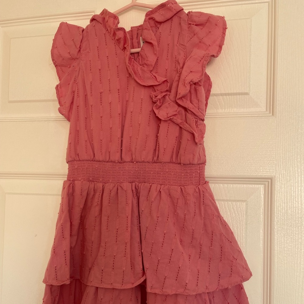 Girls, Janie and Jack size 5 ruffle sleeves dress
